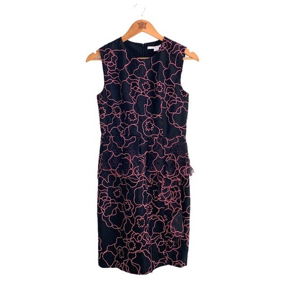 Diane Von Furstenberg Leni Dress Peplum Cocktail Dress Size 2 - Picture 5 of 9